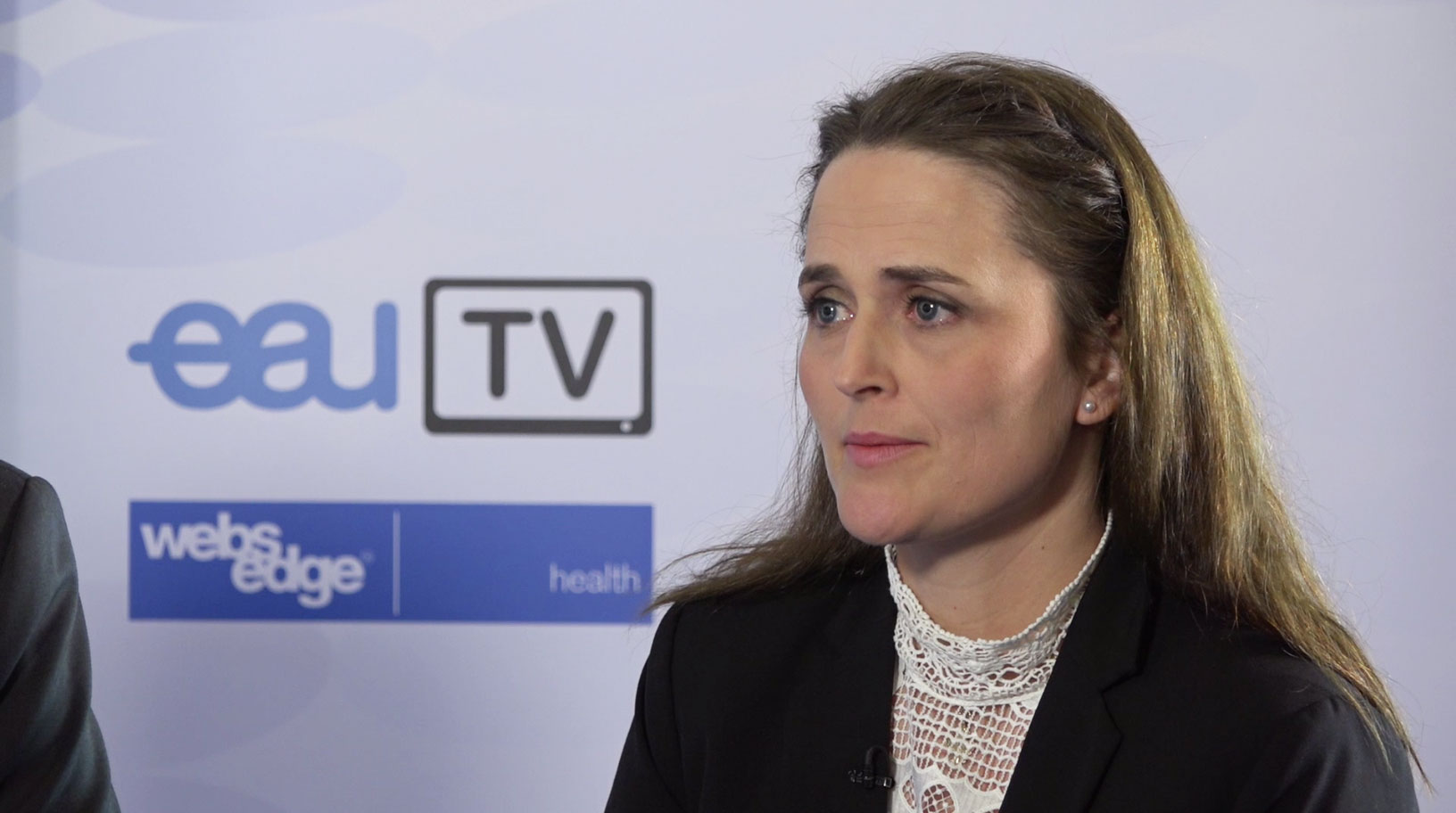 La doctora Haahr, durante el último encuentro europeo de Urología.